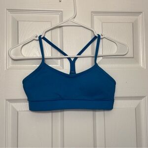 Lululemon Y strap blue sports bra